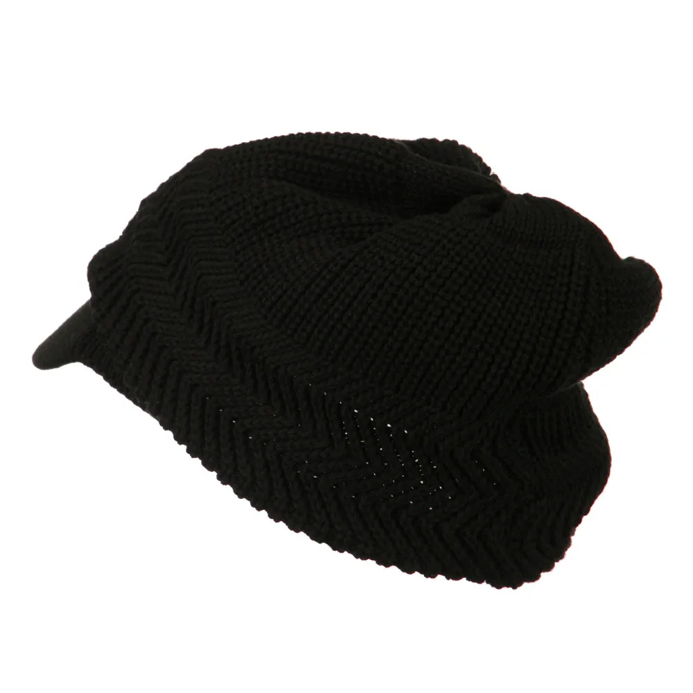 Crown Plain Beanie Visor