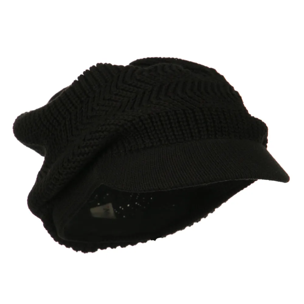 Crown Plain Beanie Visor