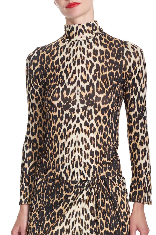 CRYSTAL TOP - Leopard knit