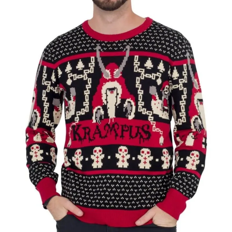 Custom High-Quality Krampus Christmas Sweater - Ugly Sweater Design