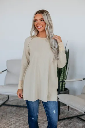 Dafina Knit Top - Oatmeal