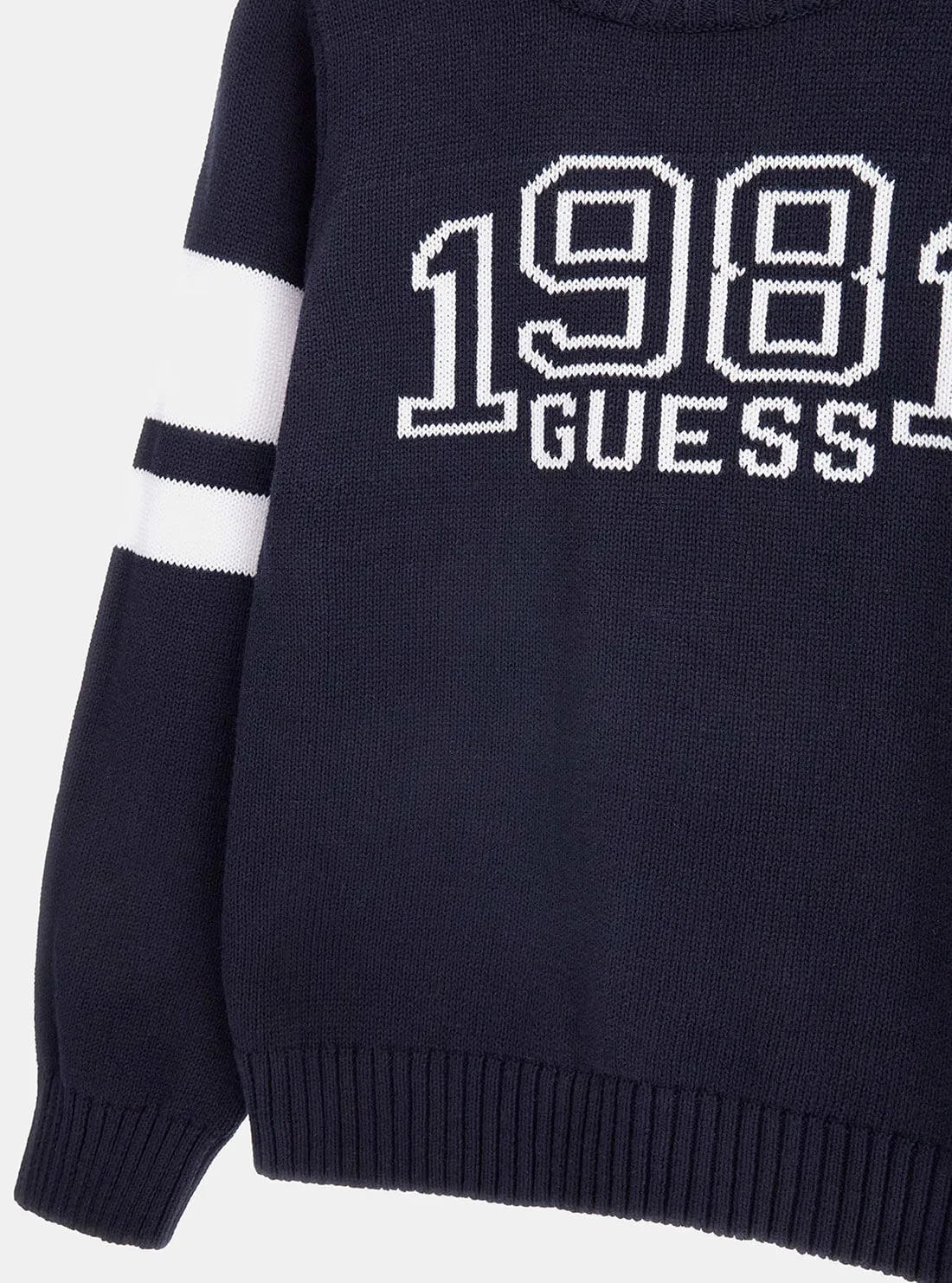 Dark Blue 1981 Logo Knit Top (7-16)