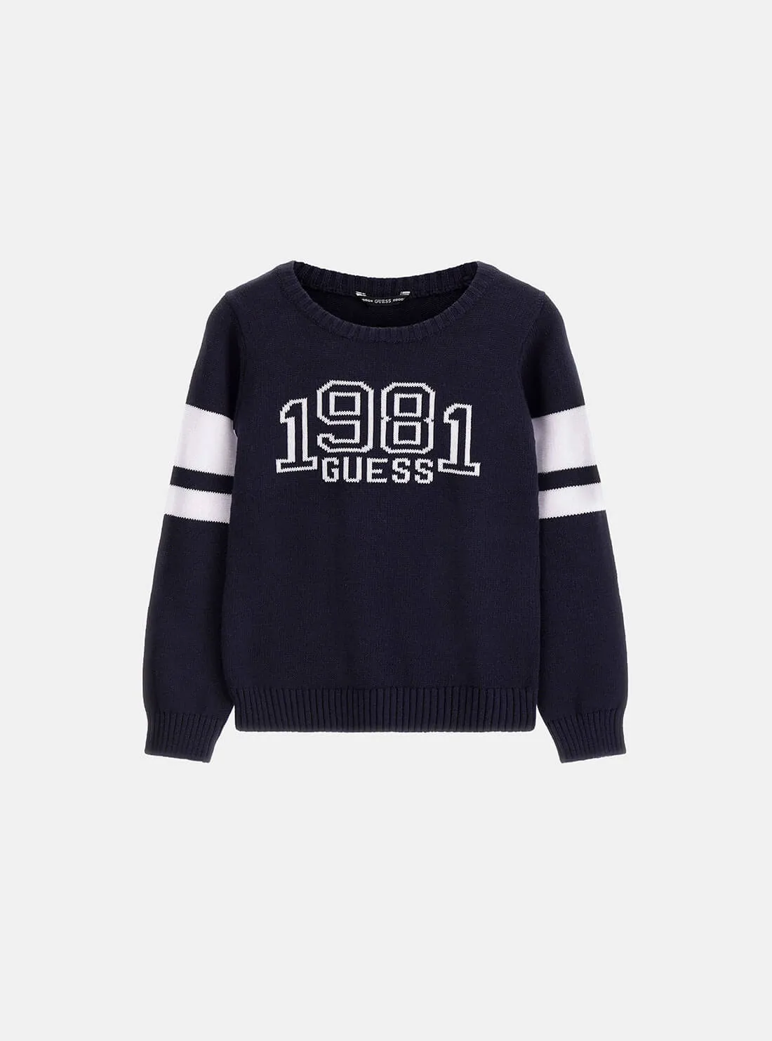 Dark Blue 1981 Logo Knit Top (7-16)