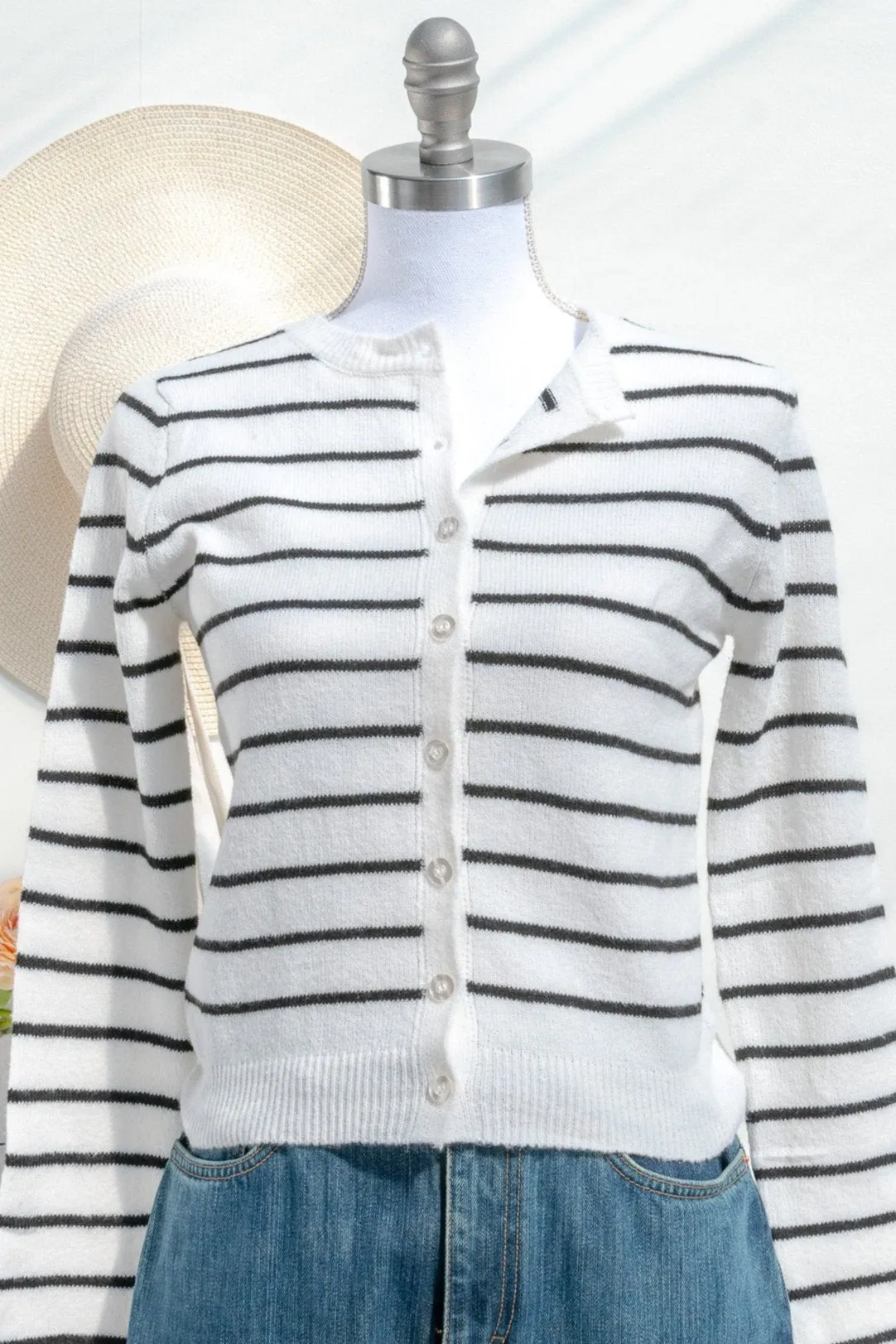 Deauville Striped Cardigan