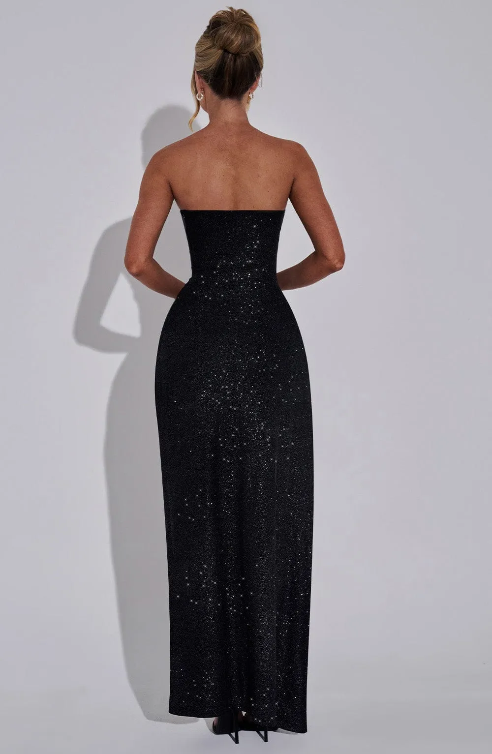 Dhalia Maxi Dress - Black Sparkle