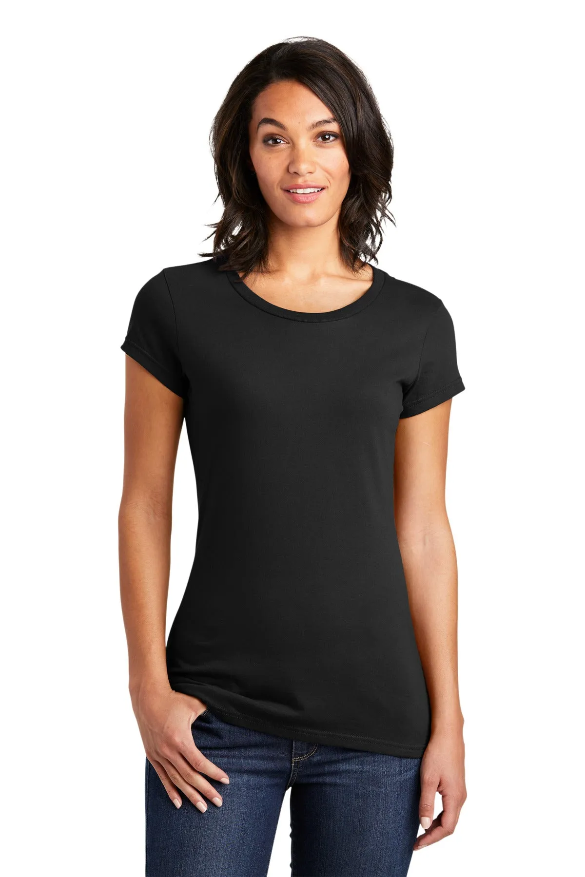 District Women's Fitted Very Important Tee. DT6001 1 of 3