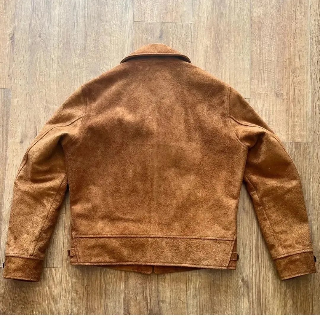 Double Pocket Suede leather jacket