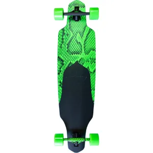 Dusters Snakeskin 38" Neon Green Drop Through Longboard