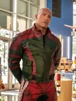 Dwayne Johnson Red One Real Leather Jacket