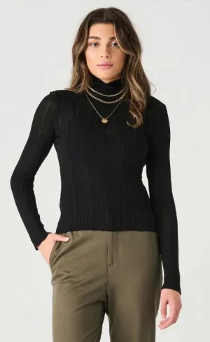 DX Black Ribbed Top