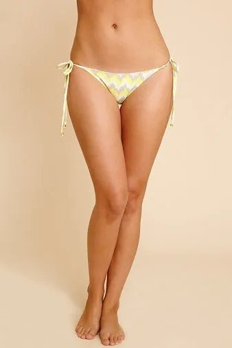 Eberjey Painted Spirit Kate Bikini Bottom in Citrus/Jute