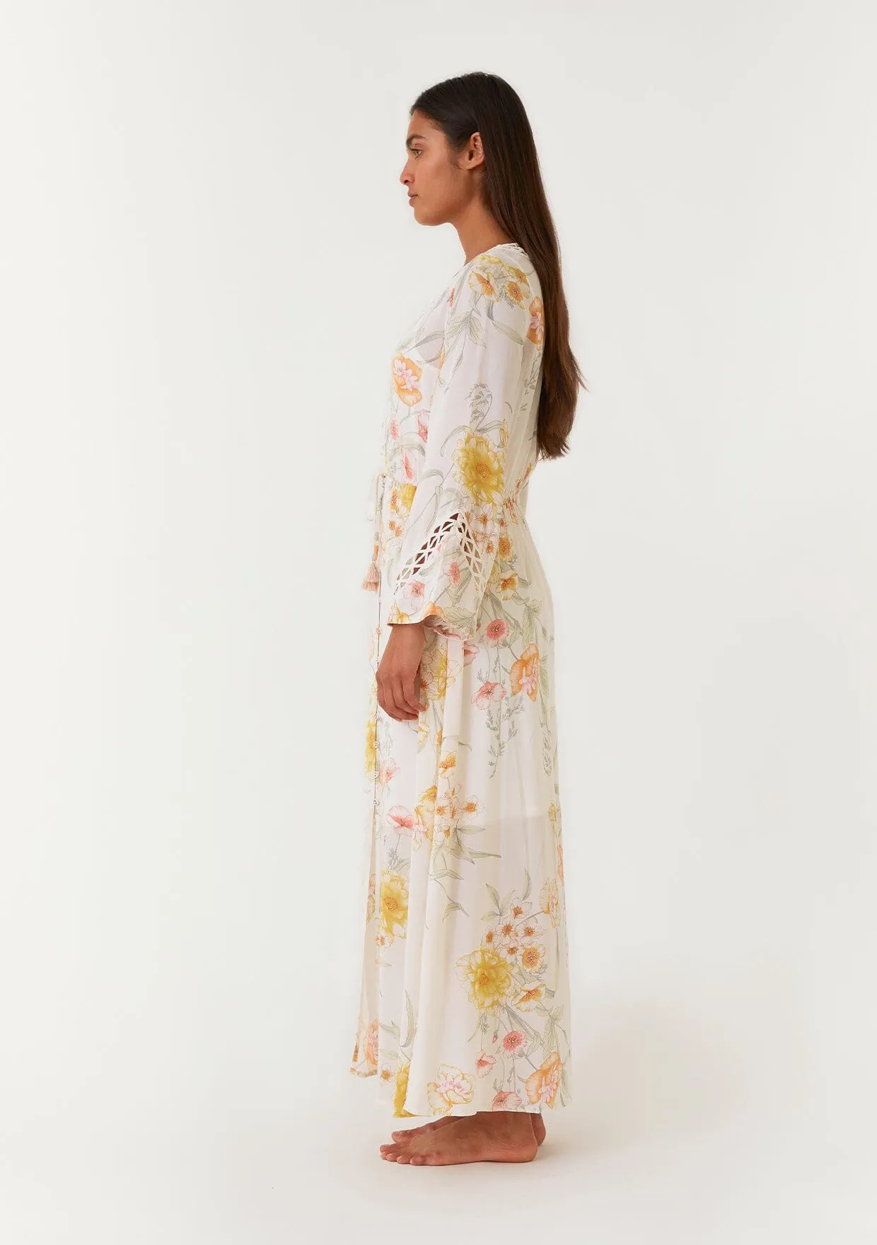 Elise Bell Sleeve Maxi Dress