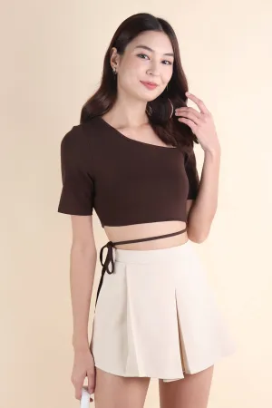 EVERDEEN TOGA TOP IN COFFEE