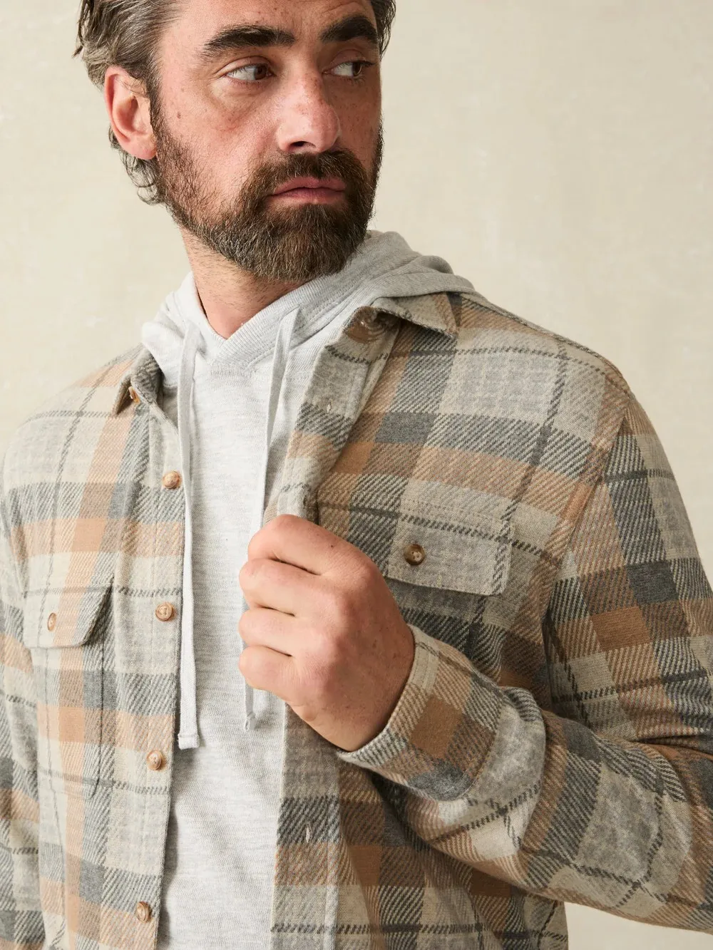 Faherty Legend Sweater Shirt - Western Outpost Plaid