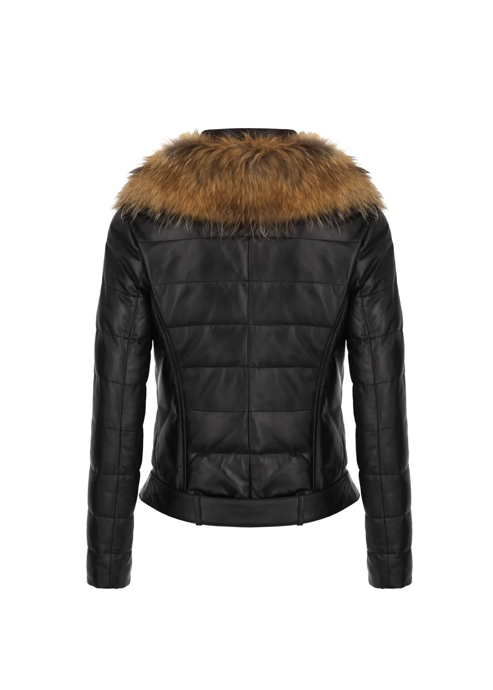 Faux Fur Leather Jacket First Way Women's By TJS