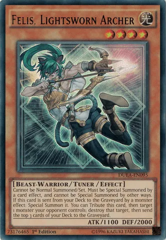 Felis, Lightsworn Archer [DUEA-EN095] Ultra Rare