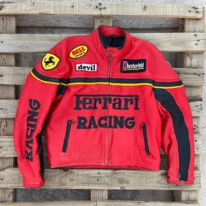 Ferrari Red Leather Jacket