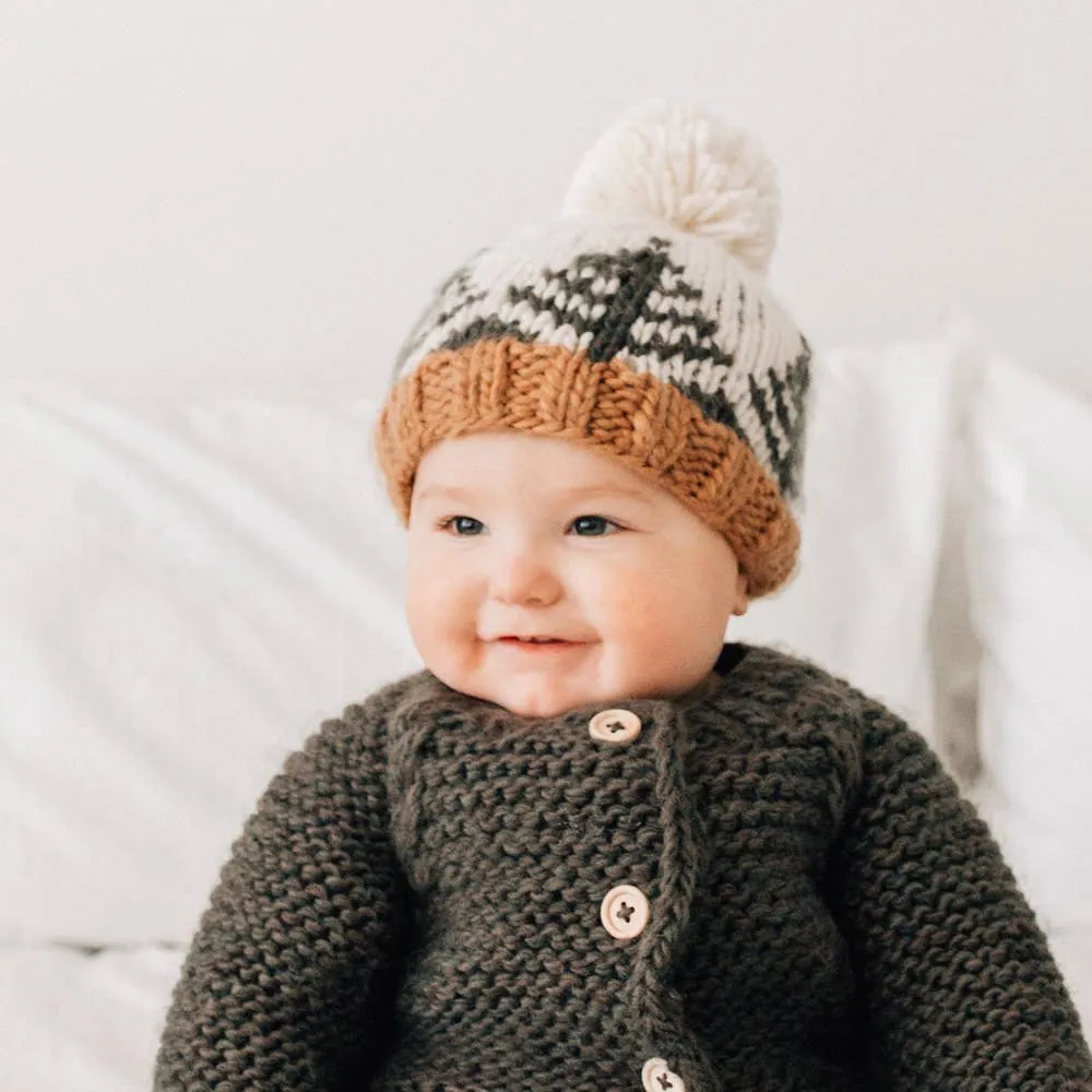 Forest Knit Beanie Hat: M (6-24 months)