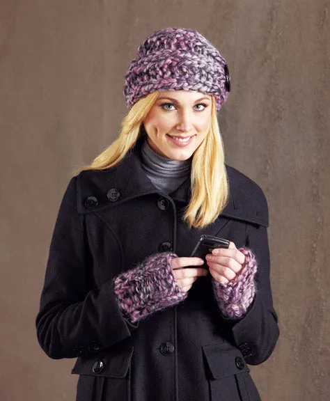 Free Knit Hat and Fingerless Gloves Pattern