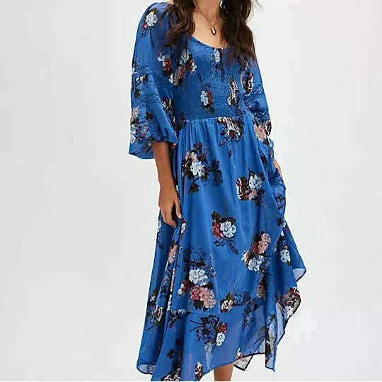 FREE PEOPLE - Morning Glory Maxi Dress - Dutch Blue