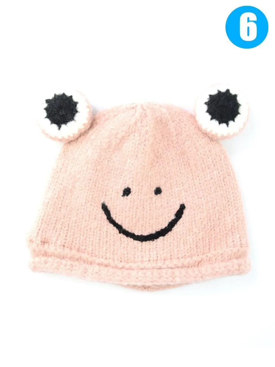 Frog Knit Beanie Hat for Winter Infant Boys Girls