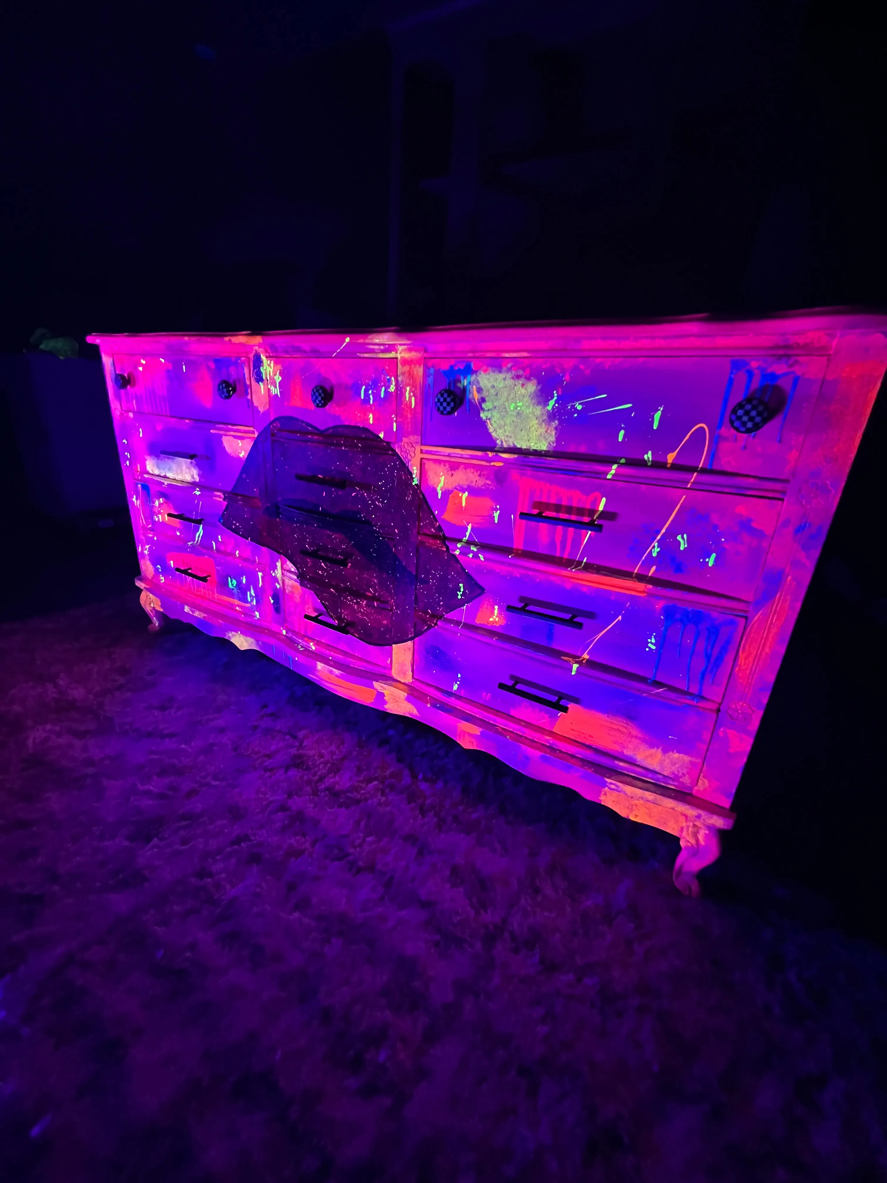 Funky Neon 80s Dresser