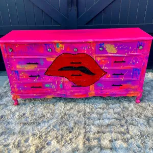 Funky Neon 80s Dresser