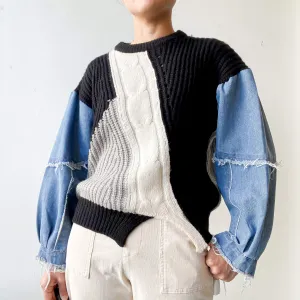 garden | Denim Knit Sweater