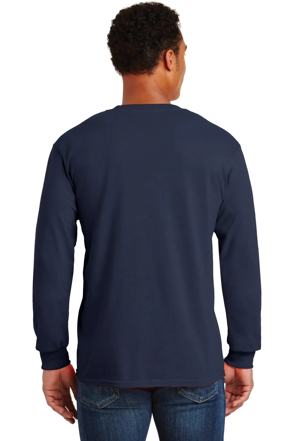 Gildan - Ultra Cotton 100% US Cotton Long Sleeve T-Shirt with Pocket. 2410