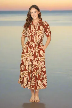 Ginette Maxi Dress in Malibu Sunset