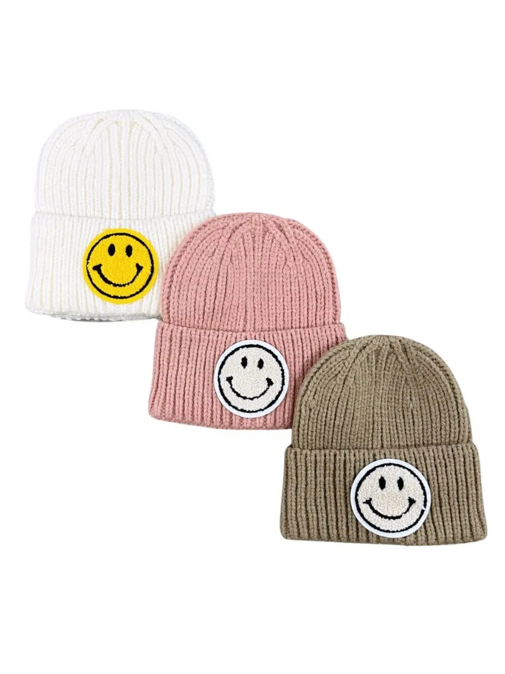 Girls Smile Face Beanie Hat