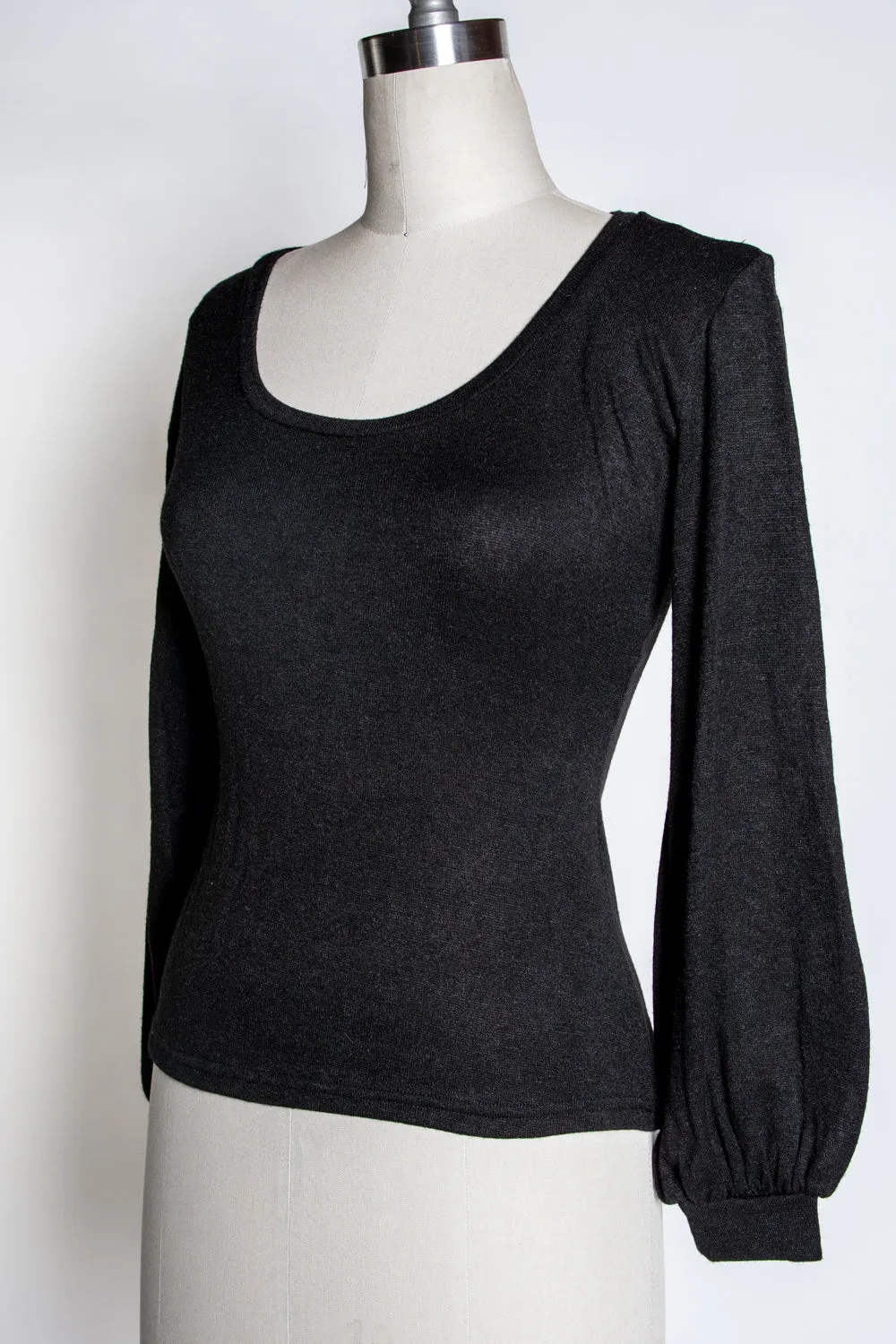 Grace Top - Softie Knit, Noir