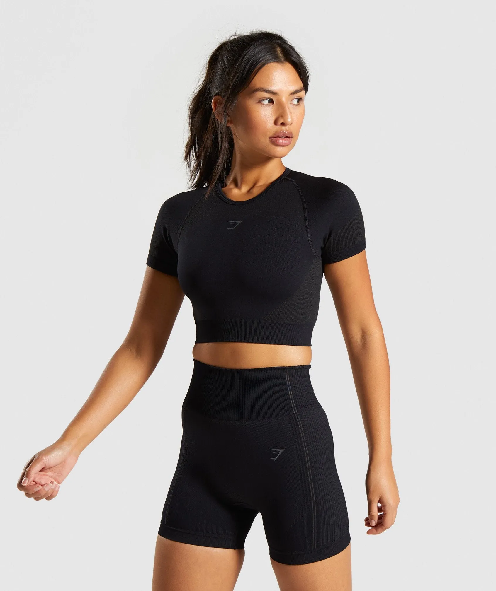 Gymshark Ultra Seamless Crop Top - Black