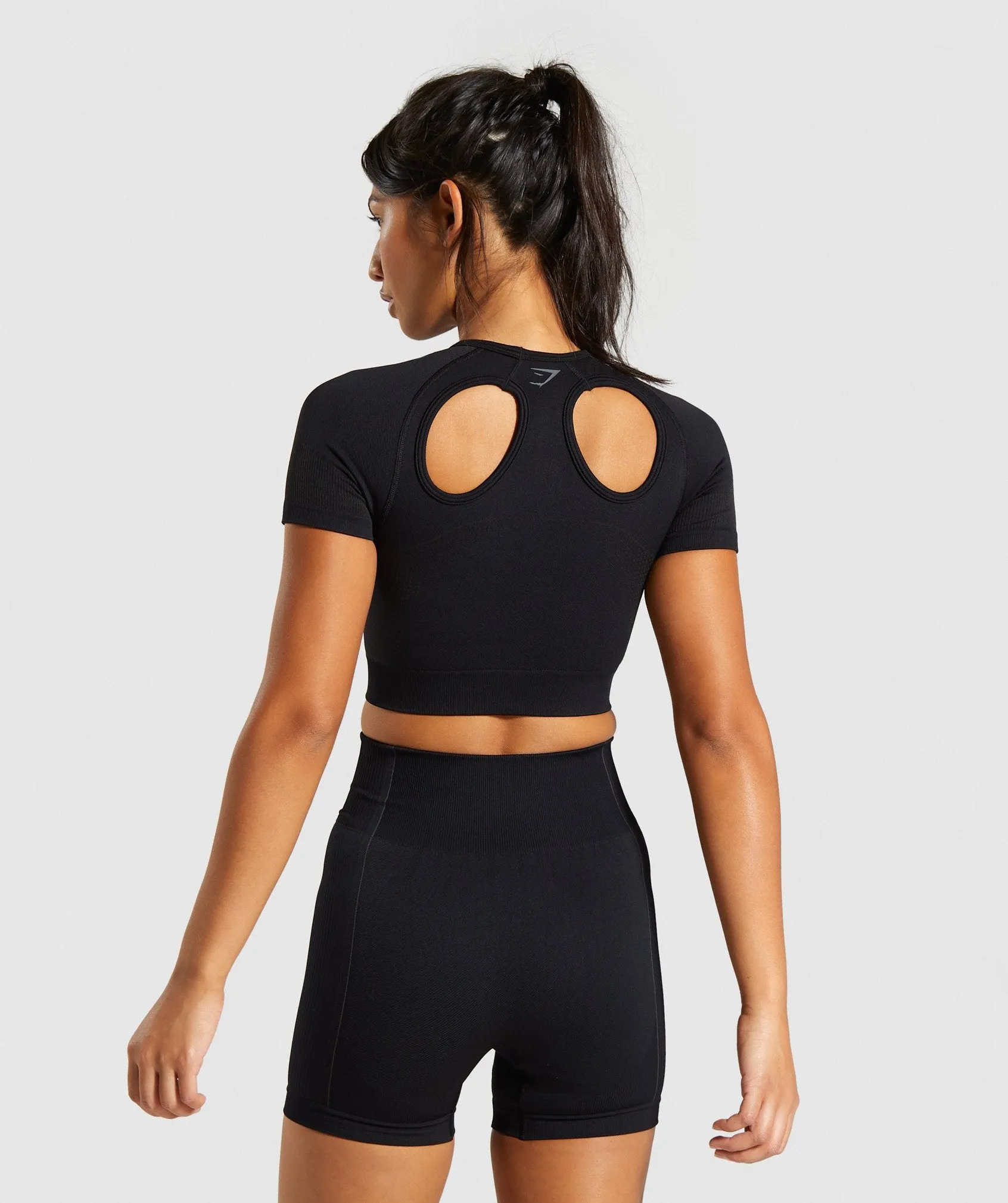 Gymshark Ultra Seamless Crop Top - Black