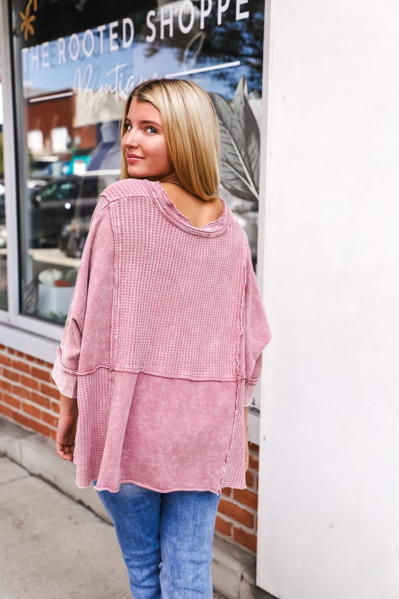 Halo Waffle Knit Top