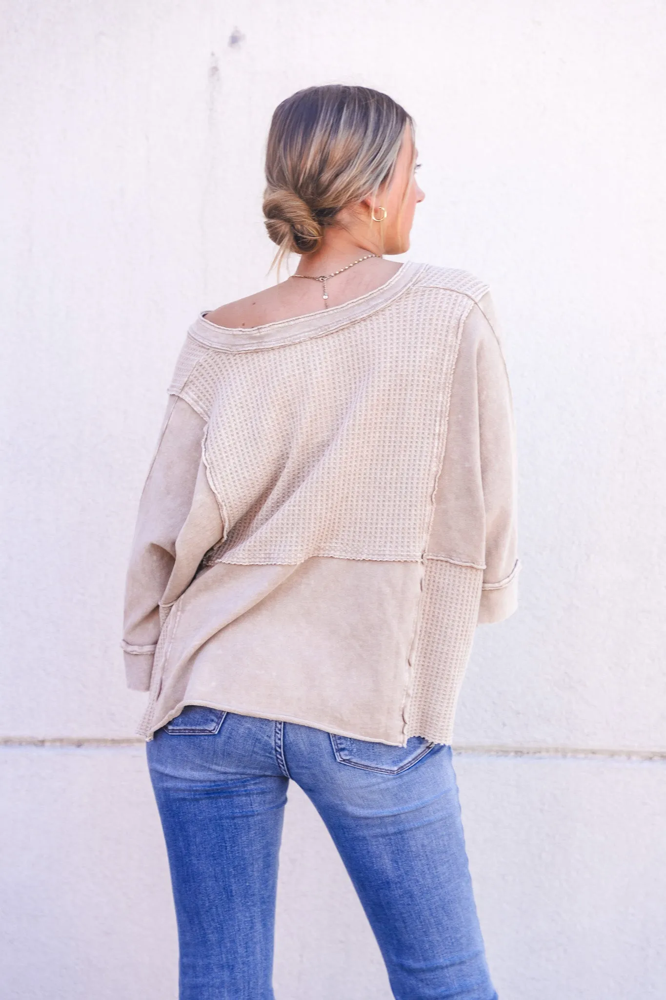 Halo Waffle Knit Top