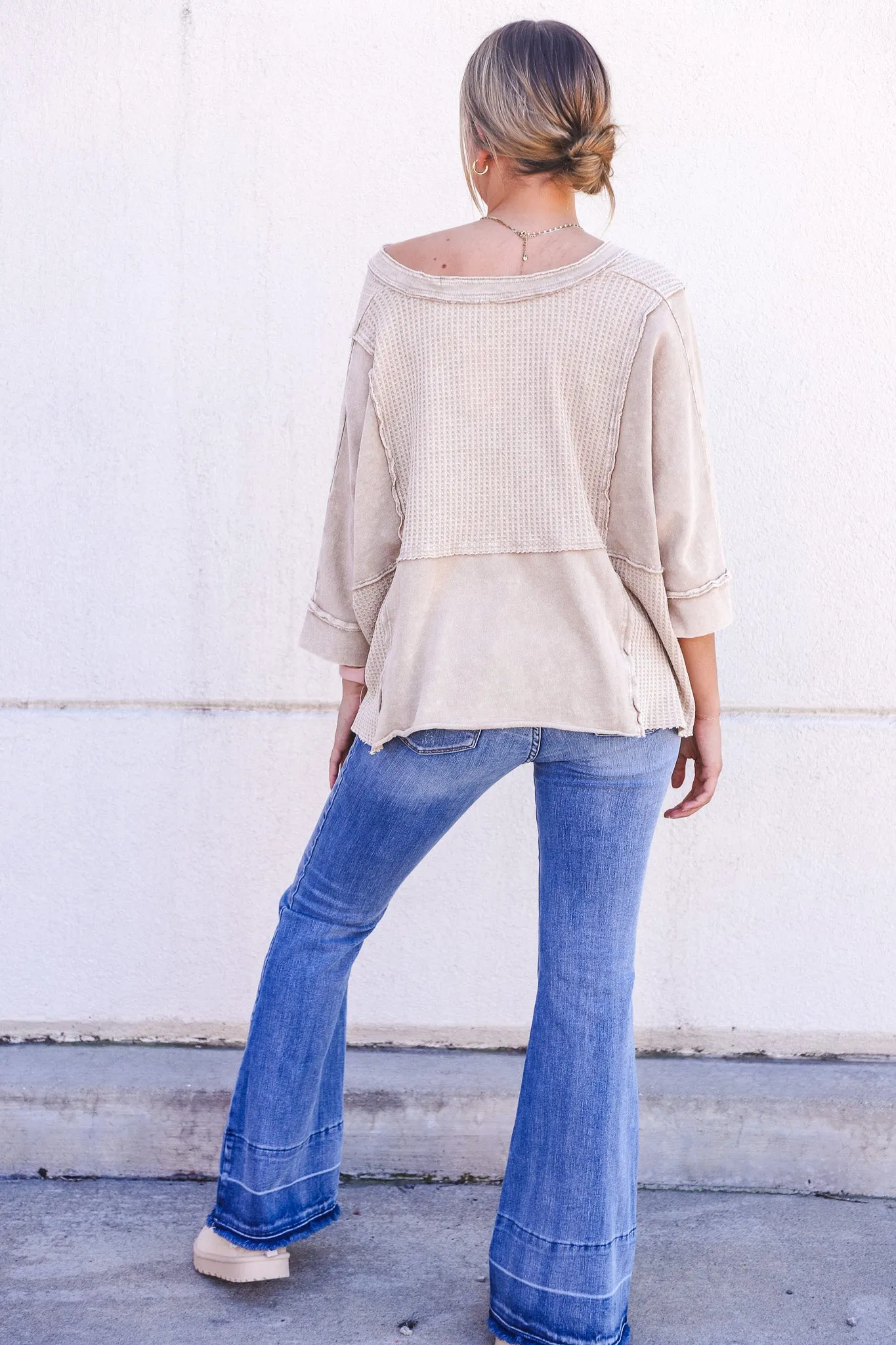 Halo Waffle Knit Top