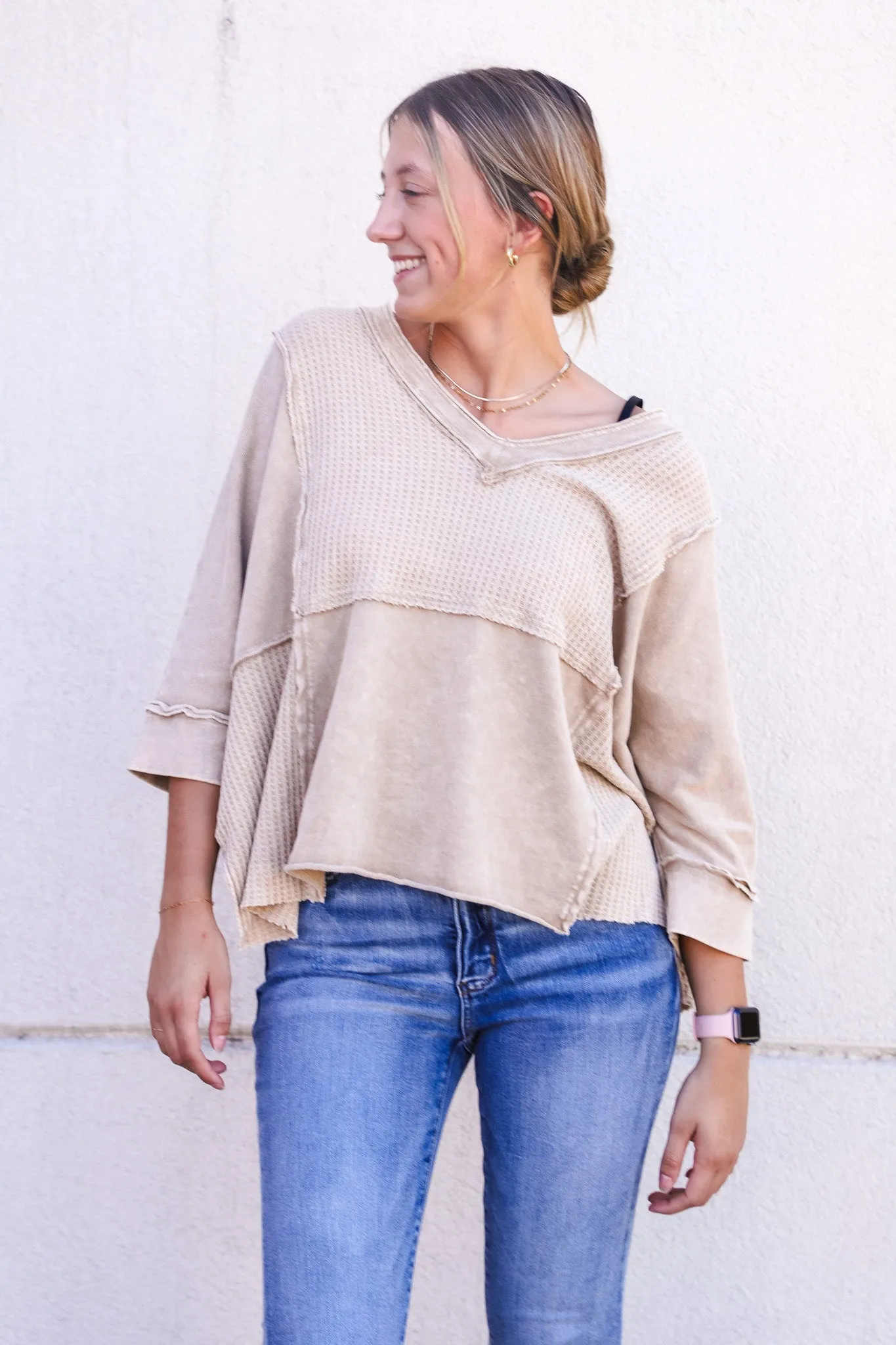 Halo Waffle Knit Top