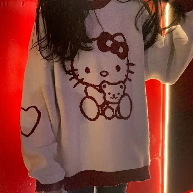 Hello Kitty Oversized Knit Pullover