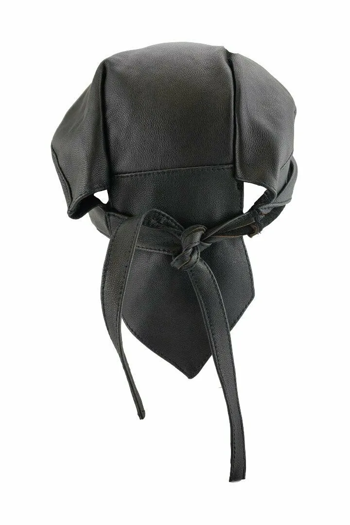 HIGHWAY LEATHER Head Wrap, Skull Cap, Biker Cap, Du-Rag Motorcycle SKU # HL80267