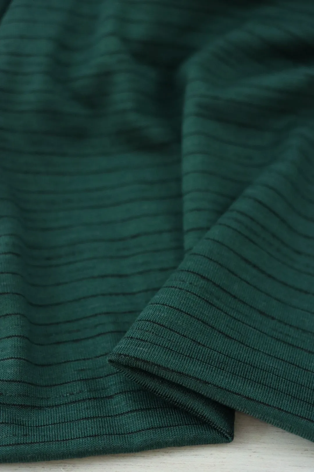 Hunter Green Sedona Mini Stripe Jersey