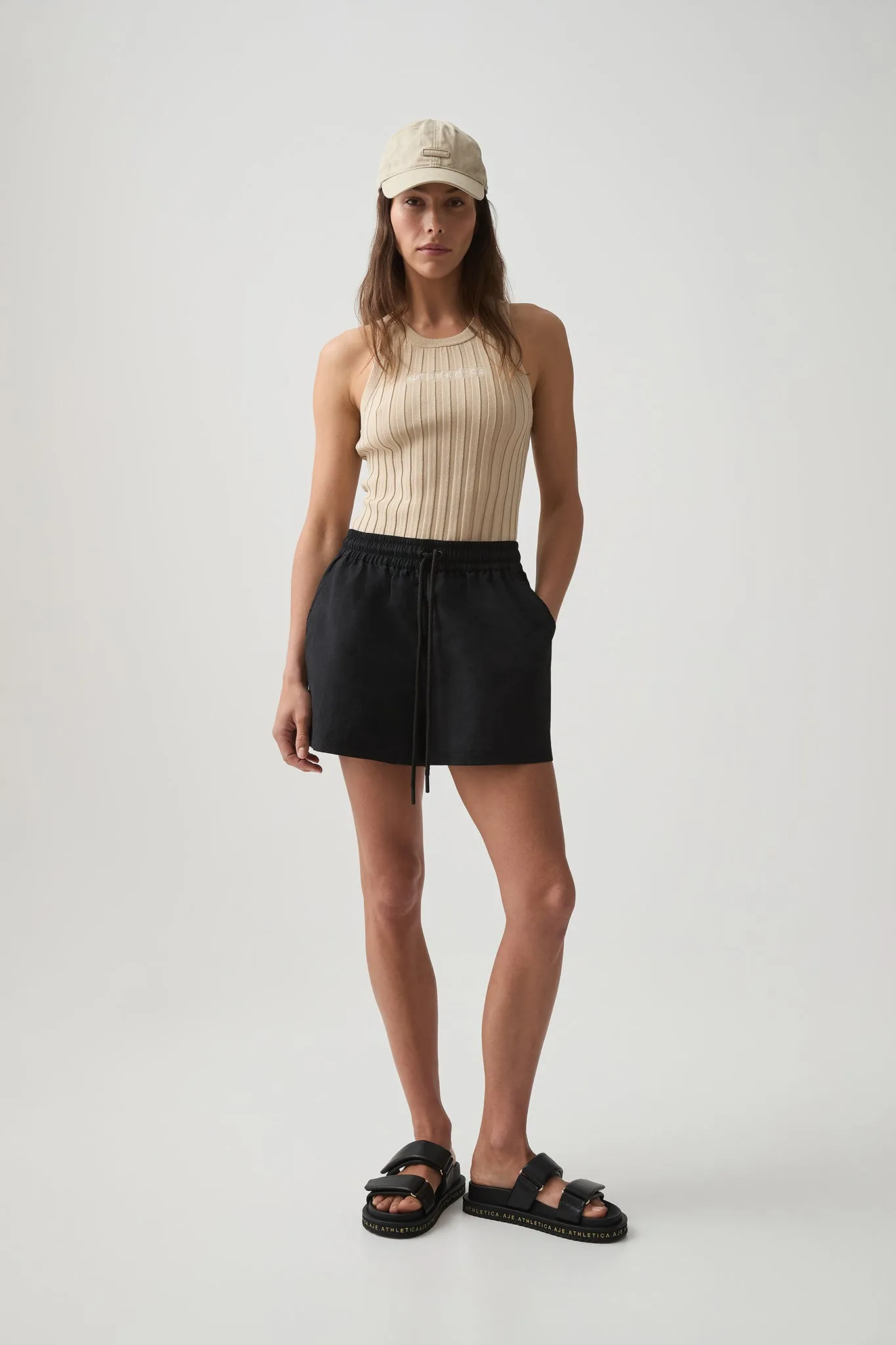 Hydra Logo Knit Ribbed Top