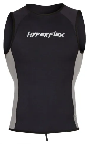 Hyperflex VYRL Mens 1.5mm Neoprene Surf Vest - Black/Grey