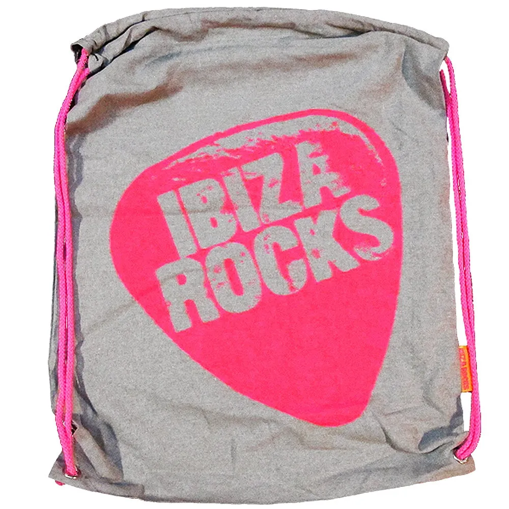 Ibiza Rocks Grey Plectrum T-Shirt with Drawstring Bag