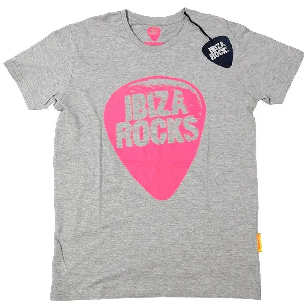 Ibiza Rocks Grey Plectrum T-Shirt with Drawstring Bag