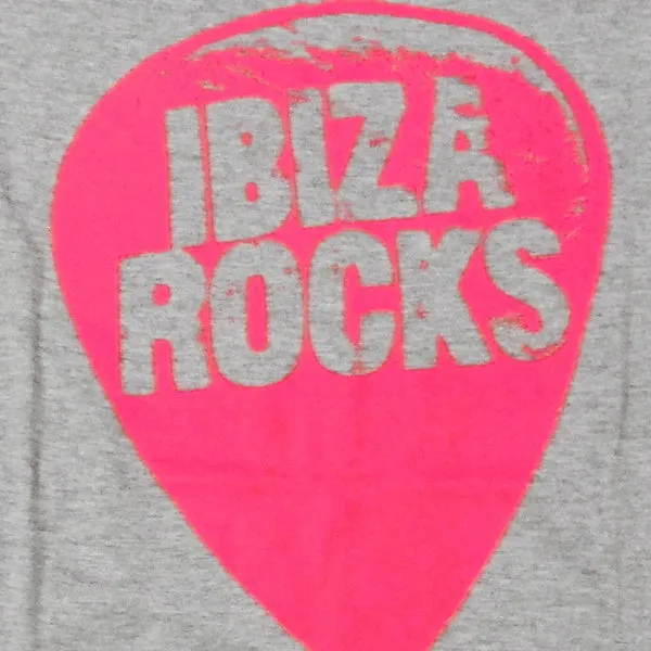 Ibiza Rocks Grey Plectrum T-Shirt with Drawstring Bag