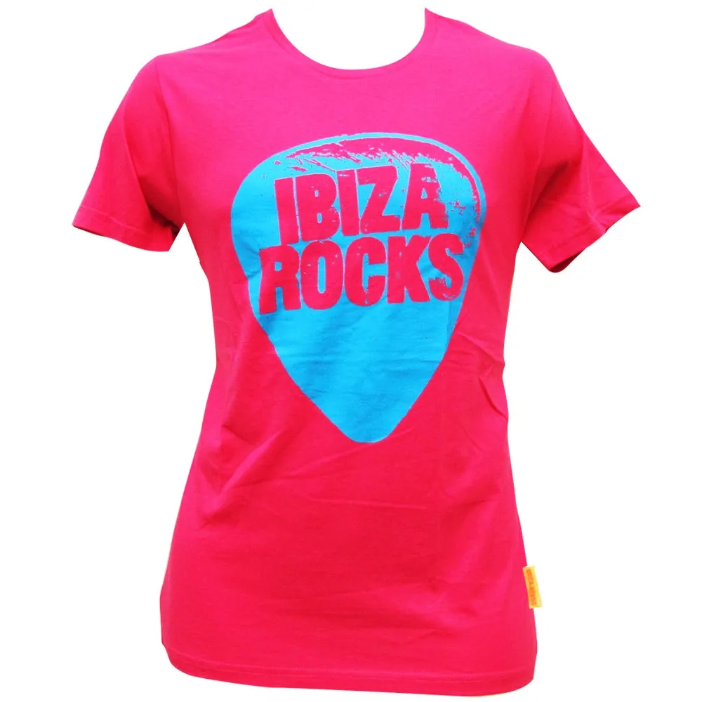 Ibiza Rocks Pink Plectrum T-Shirt with Drawstring Bag