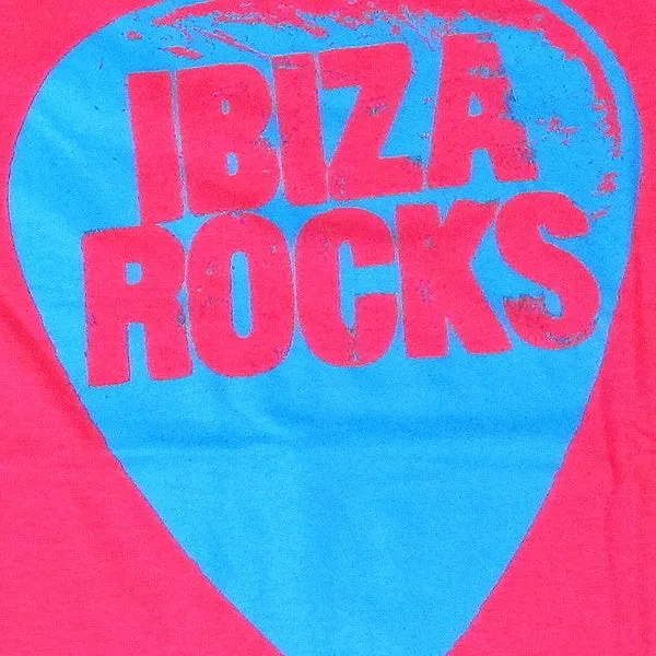 Ibiza Rocks Pink Plectrum T-Shirt with Drawstring Bag