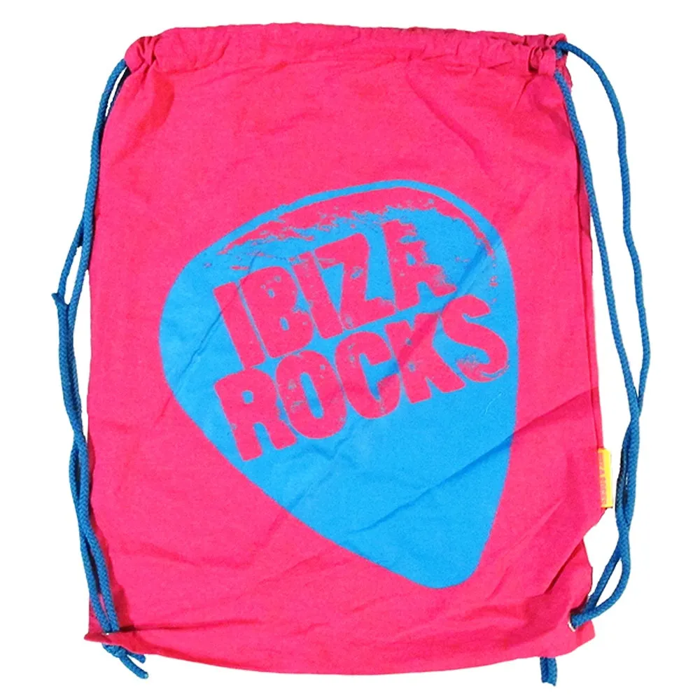 Ibiza Rocks Pink Plectrum T-Shirt with Drawstring Bag