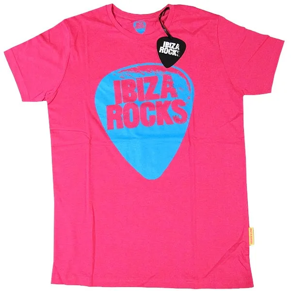 Ibiza Rocks Pink Plectrum T-Shirt with Drawstring Bag